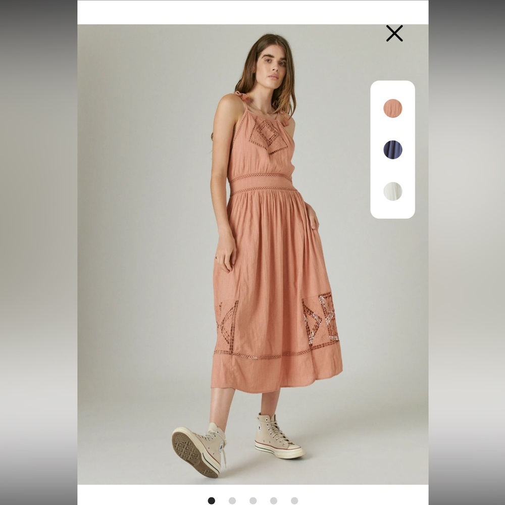 Lucky Brand Eyelet Maxi Dress